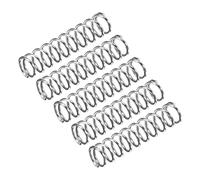 sourcing map Compression Spring, 5Pcs 304 Stainless Steel, 7mm OD, 0.8mm Wire Size, 30mm Free Length, Silver Tone