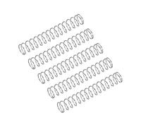 sourcing map Compression Spring, 5Pcs 304 Stainless Steel, 8mm OD, 0.5mm Wire Size, 50mm Free Length, Silver Tone
