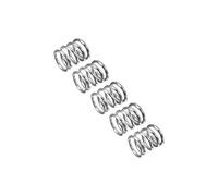 sourcing map Compression Spring, 5Pcs 304 Stainless Steel, 8mm OD, 1mm Wire Size, 10mm Free Length, Silver Tone