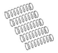 sourcing map Compression Spring, 5Pcs 304 Stainless Steel, 9mm OD, 1mm Wire Size, 35mm Free Length, Silver Tone