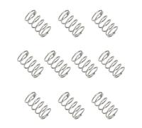 sourcing map Compression Spring 6 mm OD 0.5 mm Wire 10 mm Free Length 304 Stainless Steel Small Extension Spring for DIY Projects Home Shop Repairs (Silver Tone, Pack of 10)
