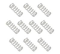 sourcing map Compression Spring 6 mm OD 0.5 mm Wire 15 mm Free Length 304 Stainless Steel Small Extension Spring for DIY Projects Home Shop Repairs (Silver Tone, Pack of 10)