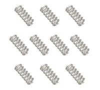 sourcing map Compression Spring 6 mm OD 1 mm Wire 15 mm Free Length 304 Stainless Steel Small Extension Spring for DIY Projects Home Shop Repairs (Silver Tone, Pack of 10)