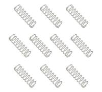 sourcing map Compression Spring 8 mm OD 0.8 mm Wire 25 mm Free Length 304 Stainless Steel Small Extension Spring for DIY Projects Home Shop Repairs (Silver Tone, Pack of 10)