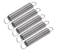 sourcing map Compression Spring,8mm OD,0.8mm Wire Size,85mm Extended Length,50mm Free Length,304 Stainless Steel,2.9Lbs Load Capacity,Silver, Pack of 5