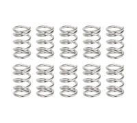 sourcing map Compression Springs,0.8mm Wire Dia 6mm OD 10mm Length 10Pcs