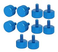 sourcing map Computer PC Graphics Card M3x6mm Knurled Thumb Screws Sky Blue 10pcs