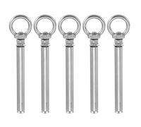 sourcing map Concrete Eye Bolt Expansion Eyebolt M6x100mm 304 Stainless Steel Expansion Lifting Bolts Ring Screw Eye for Ceiling Concrete Wall Brick Masonry, Pack of 5