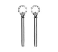 sourcing map Concrete Eye Bolt Expansion Eyebolt M8*100mm 304 Stainless Steel Expansion Lifting Bolts Ring Screw Eyes for Ceiling Concrete Wall Brick Masonry, Pack of 2