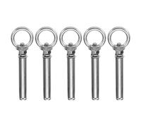 sourcing map Concrete Eye Bolt Expansion Eyebolt M8*70mm 304 Stainless Steel Expansion Lifting Bolts Ring Screw Eyes for Ceiling Concrete Wall Brick Masonry, Pack of 5