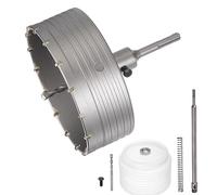 sourcing map Concrete Hole Saw 160mm / 6.3" Dia Carbide Tip Cutter Round Shank for Concrete Cement Brick Stone Wall