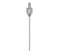 sourcing map Contact Needle Point 30mm Length 1mm Dia M2.5 Thread Universal Flat Tungsten Steel for Dial Test Indicator