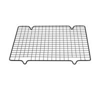 sourcing map Cooling Racks for Cooking and Baking, 11 x 9.8 Inch Stainless Steel Wire Grid Cooling Rack, Carbon Steel Baking Rack for Small Quarter Sheet Pan, Storage Cookies Bread, Black