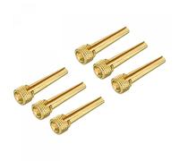 sourcing map Copper Acoustic Guitar Bridge Pins Pegs, Guitar Bridge Pins Replacement Guitar End Pin Set for Folk Brass with Yellow Spot Pack of 6