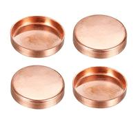 sourcing map Copper End Cap Pipe Fitting Sweat Plug Connection 42mm ID for HVAC, Air Conditioning Refrigeration System, Pack of 4