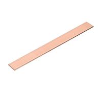 sourcing map Copper Flat Bar, 1/8" x 0.6" x 9'' C110 Solid Copper Bus Bar Stock Plate Solid Metal Sheets for DIY Crafts, Repairs, Electrical (3mm x 15mm x 230mm)