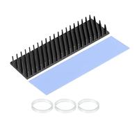 sourcing map Copper Heatsink Coated Graphene 70x20x6mm with Thermal Pad and Rubber Ring for M.2 SSD PC, Laptop Cooler 1 Set