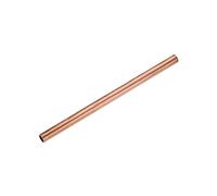 sourcing map Copper Round Tube, 11mm OD 1mm Wall Thickness 200mm Length Straight Pipe Tubing