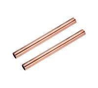 sourcing map Copper Round Tube, 18mm OD 1mm Wall Thickness 200mm Length Straight Pipe Tubing 2 Pcs