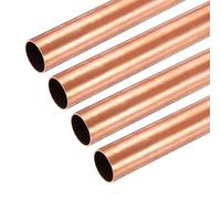 sourcing map Copper Round Tube 18mm OD x 0.5mm Wall Thickness x 100mm 4Pcs