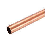 sourcing map Copper Round Tube, 18mm OD x 1mm Wall Thickness x 200mm(7.9") Length Pure Copper Tube Seamless Metal Straight Pipe Tubing for DIY Crafts Industry Construction