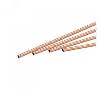 sourcing map Copper Round Tube 2mm OD 0.25mm Wall Thickness 200mm Length Pipe Tubing 4 Pcs