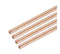 sourcing map Copper Round Tube 2mm OD x 0.5mm Wall Thickness x 100mm 4Pcs