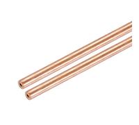 sourcing map Copper Round Tube, 3mm OD x 1mm Wall Thickness x 410mm(16") Length Pure Copper Tube Seamless Metal Straight Pipe Tubing for DIY Crafts Industry Construction(Pack of 2)