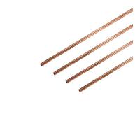 sourcing map Copper Round Tube, 7mm OD 0.2mm Wall Thickness 300mm Length Straight Pipe Tubing 4 Pcs