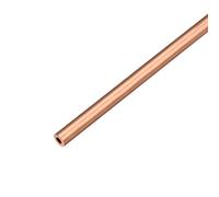 sourcing map Copper Round Tube Pipe 10mm Outside Diameter X 8mm Inside Diameter 500mm Long