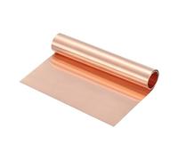 sourcing map Copper Sheet Roll 2500mm x 200mm x 0.01mm, 8" x 8.2ft 38 Gauge 99.9% Pure Copper Flashing Strip Metal Foil Plate for Electricity DIY Projects (Multiple Sizes)