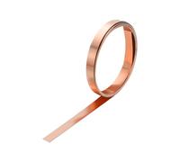 sourcing map Copper Sheet Roll 2500mm x 5mm x 0.08mm, 0.2" x 8.2ft 38 Gauge 99.9% Pure Copper Flashing Strip Metal Foil Plate for Electricity DIY Projects (Multiple Sizes)