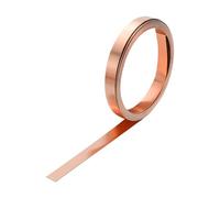 sourcing map Copper Sheet Roll 2500mm x 5mm x 0.2mm, 0.2" x 8.2ft 38 Gauge 99.9% Pure Copper Flashing Strip Metal Foil Plate for Electricity DIY Projects (Multiple Sizes)