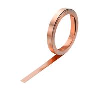 sourcing map Copper Sheet Roll 2500mm x 5mm x 0.5mm, 0.2" x 8.2ft 38 Gauge 99.9% Pure Copper Flashing Strip Metal Foil Plate for Electricity DIY Projects (Multiple Sizes)