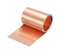 sourcing map Copper Sheet Roll 2500mm x 90mm x 0.08mm, 4" x 8.2ft 38 Gauge 99.9% Pure Copper Flashing Strip Metal Foil Plate for Electricity DIY Projects (Multiple Sizes)