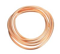 sourcing map Copper Tube 3/8'' OD x 9.8Ft 1/32" T Refrigeration Flexible Pipe Seamless Hollow Metal Soft for Air Conditioners Refrigerators and Other Equipment