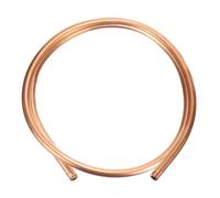 sourcing map Copper Tube 5/16'' OD x 3Ft 3/64" T Refrigeration Flexible Pipe Seamless Hollow Metal Soft for Air Conditioners Refrigerators and Other Equipment
