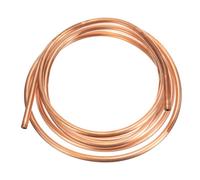 sourcing map Copper Tube 5/16'' OD x 9.8Ft 3/64" T Refrigeration Flexible Pipe Seamless Hollow Metal Soft for Air Conditioners Refrigerators and Other Equipment