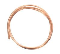 sourcing map Copper Tube 5/32'' OD x 3Ft 1/64" T Refrigeration Flexible Pipe Seamless Hollow Metal Soft for Air Conditioners Refrigerators and Other Equipment