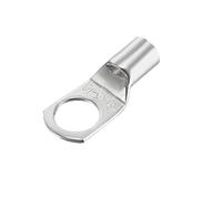 sourcing map Copper Wire Lugs,9AWG SC16-10,Bolt Hole,Battery Cable Ends Eyelets Crimp Tubular Ring Terminals Connectors Silver Tone 20Pcs