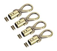 sourcing map Cord End Cap, 4Pcs 0.55"/14mm End Cap Barrel Beads Terminators Cord Finding for Tassel Jewelry Making Bag Strap DIY, Bronze