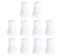 sourcing map Cord Knobs, White Wooden Cord Tassel Drops Pull End Pendant for Window Blinds Shade Curtain Craft, 1x0.6" 10Pcs