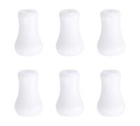 sourcing map Cord Knobs, White Wooden Cord Tassel Drops Pull End Pendant for Window Blinds Shade Curtain Craft, 1x0.6" 6Pcs