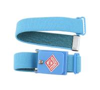 sourcing map Cordless Anti Static Wrist Strap Elastic Wristband Skyblue 2 in 1 Set