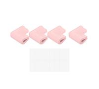 sourcing map Corner Guards Edge Protectors, 12Pack U Foam Safety Bumper W Self-Adhesive Tape Furniture Corner Table Edge Guard, 2.16"x1.38"x0.315", Pink