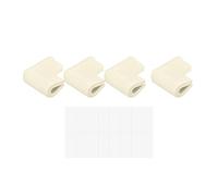 sourcing map Corner Guards Edge Protectors, 12Pack U Foam Safety Bumper W Self-Adhesive Tape Furniture Corner Table Edge Guard, 2.16"x1.38"x0.315", White