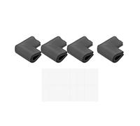 sourcing map Corner Guards Edge Protectors, 4Pack U Foam Safety Bumper W Self-Adhesive Tape Furniture Corner Table Edge Guard, 2.16"x1.38"x0.315", Black