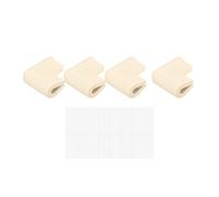 sourcing map Corner Guards Edge Protectors, 8Pack U Foam Safety Bumper W Self-Adhesive Tape Furniture Corner Table Edge Guard, 2.16"x1.38"x0.31", Beige