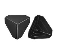 sourcing map Corner Protector PP Plastic 2" x 2" x 2" for Carton, Boxes Packaging Black Pack of 24