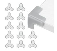 sourcing map Corner Protectors, 12 Pcs Table Corner Protectors, Furniture Corner Guard and Edges Safety Bumpers for Table Edges and Sharp Corners (T-shaped, Grey)